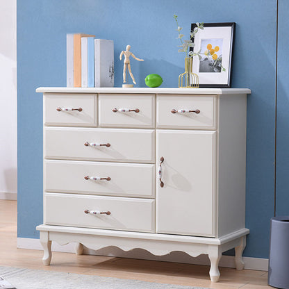 15,6-inch breedte Coastal Dresser vaste houten opbergkast met 3/6 laden