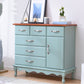 15,6-inch breedte Coastal Dresser vaste houten opbergkast met 3/6 laden