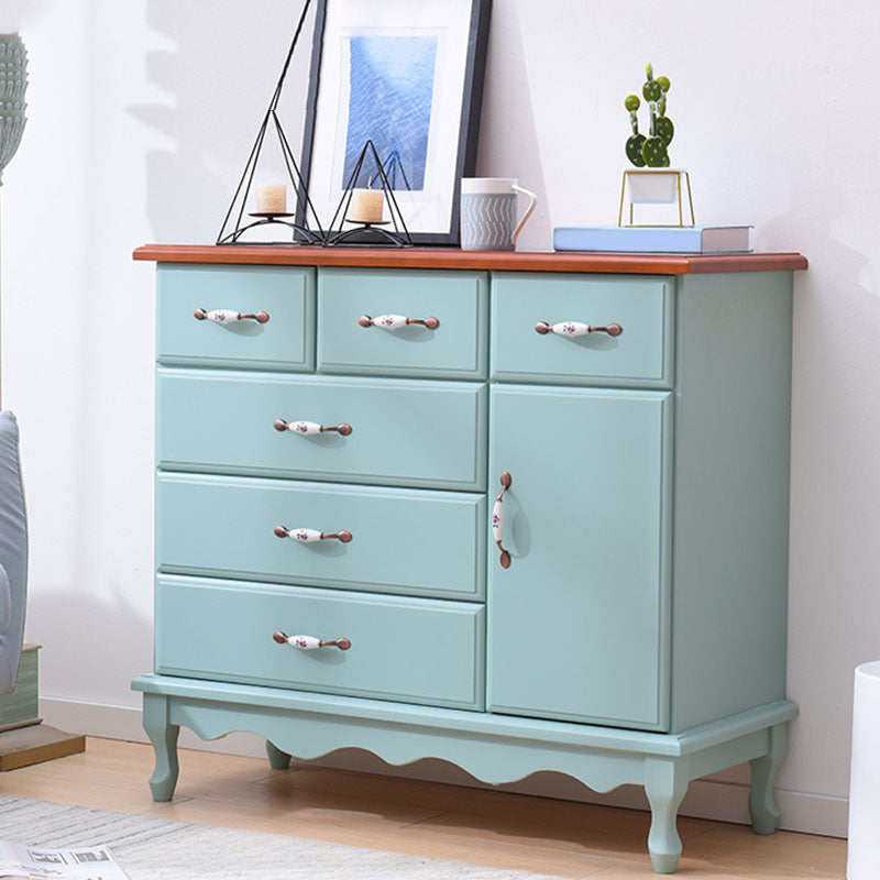 15,6-inch breedte Coastal Dresser vaste houten opbergkast met 3/6 laden