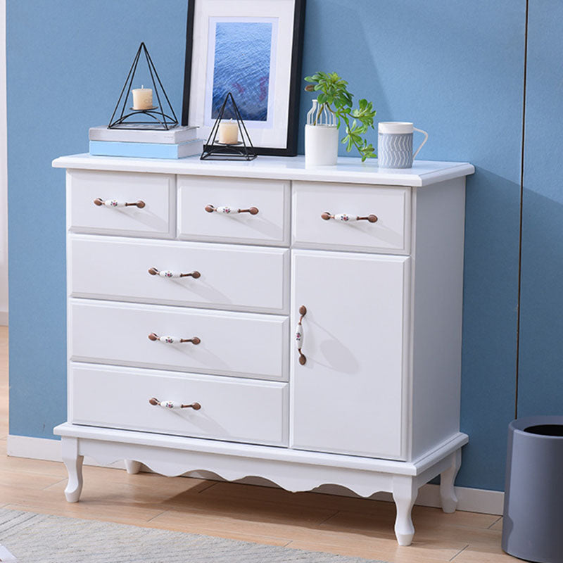 15,6-inch breedte Coastal Dresser vaste houten opbergkast met 3/6 laden