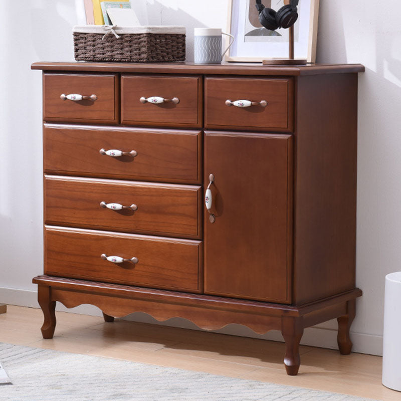 15,6-inch breedte Coastal Dresser vaste houten opbergkast met 3/6 laden