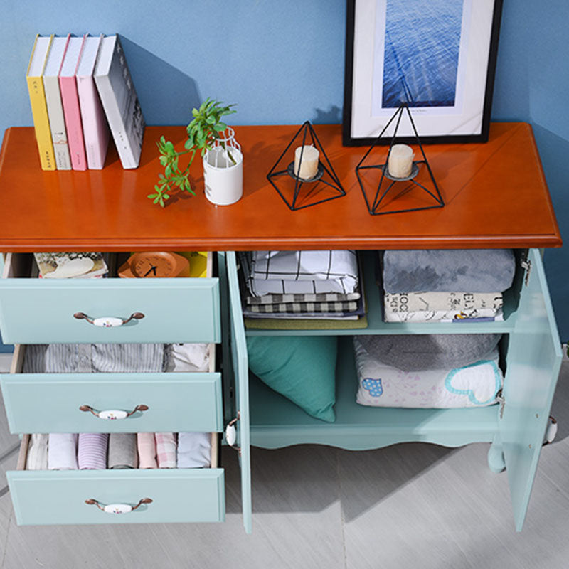 15,6-inch breedte Coastal Dresser vaste houten opbergkast met 3/6 laden