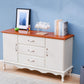 15,6-inch breedte Coastal Dresser vaste houten opbergkast met 3/6 laden