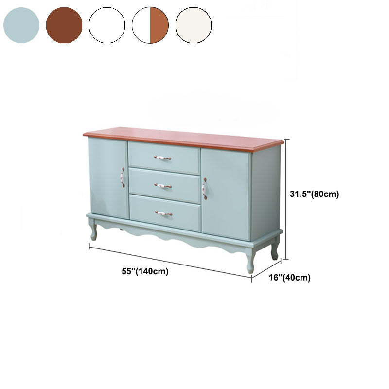 15,6-inch breedte Coastal Dresser vaste houten opbergkast met 3/6 laden