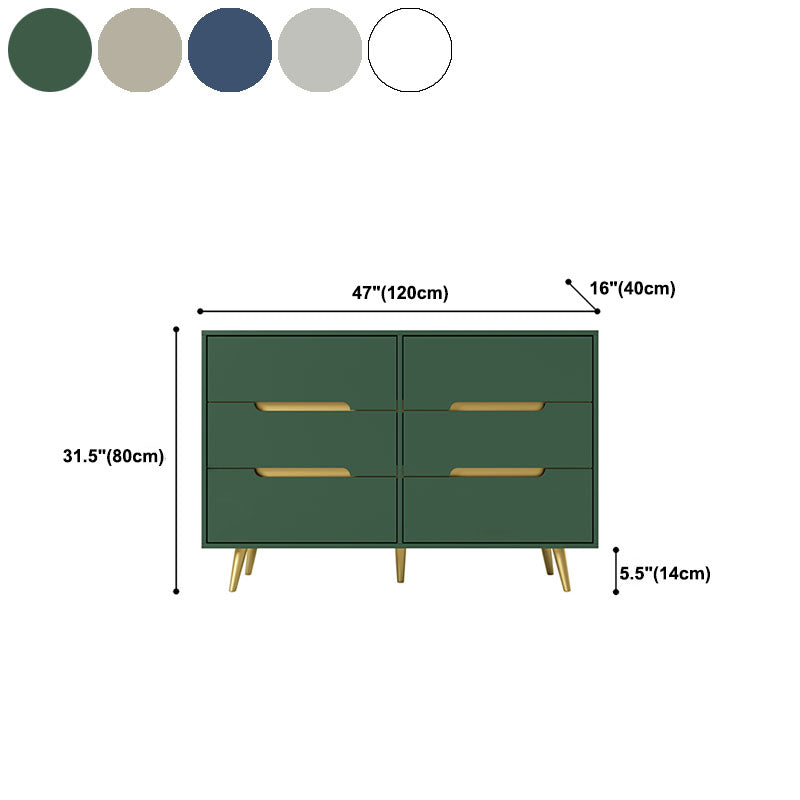 Glam houten borst slaapkamer 16 "W opbergkist met 3 laden