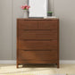 16" W Rubber Wood Storage Chest Modern Dresser with Drawers for Bedroom Clearhalo 'Bedroom Furniture' 'Dressers & Chests' 'dressers_chests' 'furn' 'furn_dressers_chests' 'Furniture' 5906457