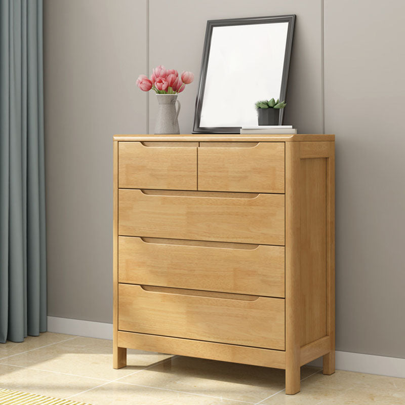 16" W Rubber Wood Storage Chest Modern Dresser with Drawers for Bedroom Clearhalo 'Bedroom Furniture' 'Dressers & Chests' 'dressers_chests' 'furn' 'furn_dressers_chests' 'Furniture' 5906474