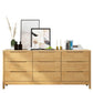 16" W Rubber Wood Storage Chest Modern Dresser with Drawers for Bedroom Natural 9 Clearhalo 'Bedroom Furniture' 'Dressers & Chests' 'dressers_chests' 'furn' 'furn_dressers_chests' 'Furniture' 5906477