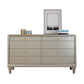 Glam Storage Chest 8 Drawers Storage Chest Dresser for Bedroom Silver Clearhalo 'Bedroom Furniture' 'Dressers & Chests' 'dressers_chests' 'furn' 'furn_dressers_chests' 'Furniture' 5906575