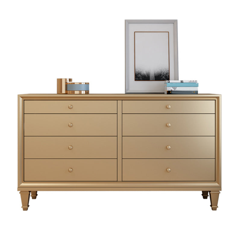 Glam Storage Chest 8 Drawers Storage Chest Dresser for Bedroom Gold Clearhalo 'Bedroom Furniture' 'Dressers & Chests' 'dressers_chests' 'furn' 'furn_dressers_chests' 'Furniture' 5906577