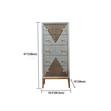15.6/14.82 Inch Width Glam Storage Chest Manufactured Wood Dresser