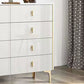 15.6-inch Width Glam Storage Chest Stone Storage Chest Dresser