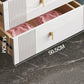 15.6-inch Width Glam Storage Chest Stone Storage Chest Dresser