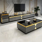 15.75-inch H Glass TV Stand Glam TV Stand for TVs with 4 Drawers Included Clearhalo 'furn' 'furn_tv_stands_entertainment_centers' 'Furniture' 'Living Room Furniture' 'TV Stands & Entertainment Centers' 'TV Stands & Media Storage Furniture' 'tv_stands_entertainment_centers' 5906668