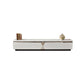 15.75-inch H Glass TV Stand Glam TV Stand for TVs with 4 Drawers Included White-Silver Clearhalo 'furn' 'furn_tv_stands_entertainment_centers' 'Furniture' 'Living Room Furniture' 'TV Stands & Entertainment Centers' 'TV Stands & Media Storage Furniture' 'tv_stands_entertainment_centers' 5906673