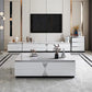 15.75-inch H Glass TV Stand Glam TV Stand for TVs with 4 Drawers Included Clearhalo 'furn' 'furn_tv_stands_entertainment_centers' 'Furniture' 'Living Room Furniture' 'TV Stands & Entertainment Centers' 'TV Stands & Media Storage Furniture' 'tv_stands_entertainment_centers' 5906677