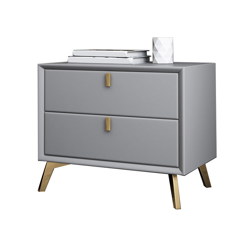 Solid Wood Accent Table Nightstand Glam Night Table with 2-Drawer Clearhalo 'Bedroom Furniture' 'furn' 'furn_night_stand' 'Furniture' 'night_stand' 'Nightstands' 5906788
