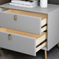 Solid Wood Accent Table Nightstand Glam Night Table with 2-Drawer Clearhalo 'Bedroom Furniture' 'furn' 'furn_night_stand' 'Furniture' 'night_stand' 'Nightstands' 5906789
