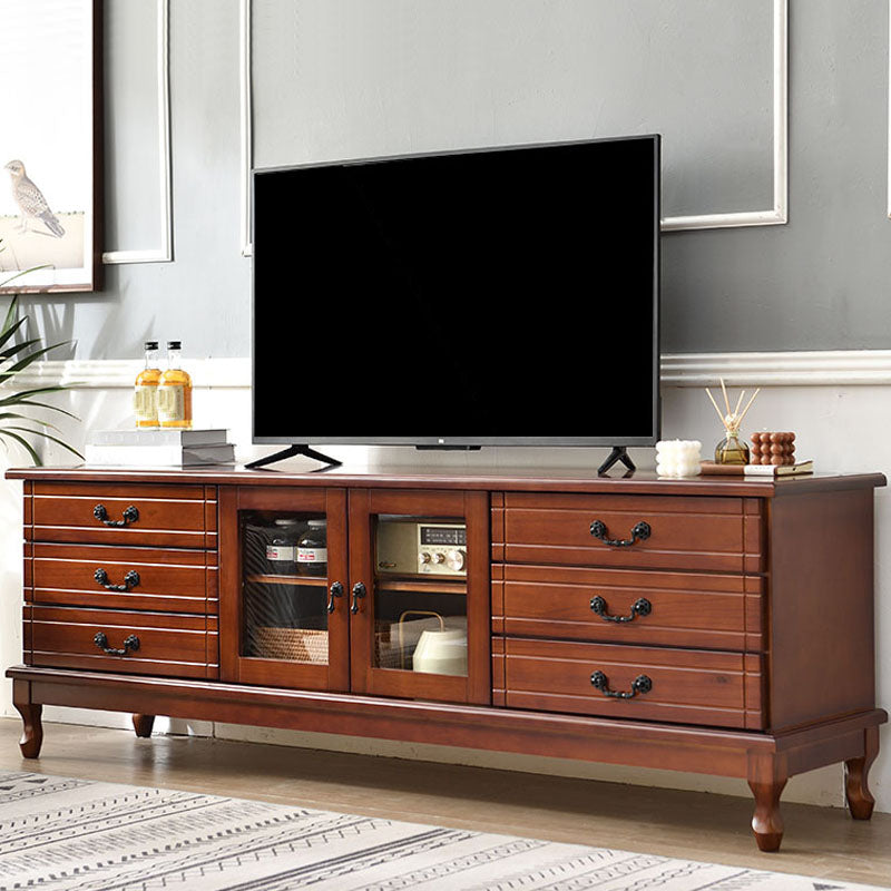 TV Cabinet Modern Simple Living Room Mini Small Family European Bedroom High TV Stand Dark Coffee Clearhalo 'furn' 'furn_tv_stands_entertainment_centers' 'Furniture' 'Living Room Furniture' 'TV Stands & Entertainment Centers' 'TV Stands & Media Storage Furniture' 'tv_stands_entertainment_centers' 5906843