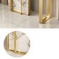 11 Inch Wide Glam Accent Table Stone Rectangle Console Accent Table Clearhalo 'Console Tables' 'console_tables' 'Entry & Mudroom Furniture' 'furn' 'furn_console_tables' 'Furniture' 5907040