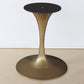 Contemporary Dining Table Round Dining Table in Walnut with Tulip Base