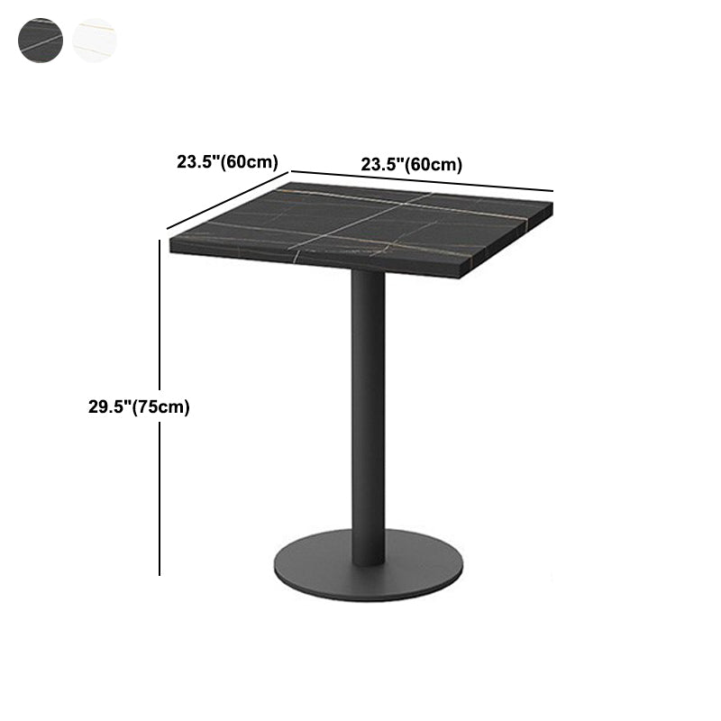 Mesa de comedor de metal colección industrial de comedor fijo para el hogar