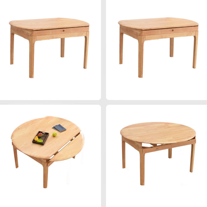 Tavolo da pranzo in legno massiccio mobili moderni estensibili con 4 gambe per la casa