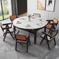 4 Legs Dining Table Sintered Stone Top Table for Home Kitchen Dinner Black 53.1"L x 33.5"W x 29.5"H Without Chairs Clearhalo 'Dining Tables & Seating' 'Dining Tables' 'dining_table' 'furn' 'furn_dining_table' 'Furniture' 'Kitchen & Dining Furniture' 5909974