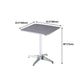 Stainless Steel Dining Table Industrial Pedestal Dining Table in Stainless Steel