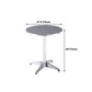 Stainless Steel Dining Table Industrial Pedestal Dining Table in Stainless Steel