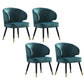 Velvet Dining Arm Chair Upholstered Dining Accent Chair for Home