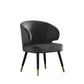 Velvet Dining Arm Chair Upholstered Dining Accent Chair for Home