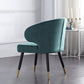 Velvet Dining Arm Chair Upholstered Dining Accent Chair for Home