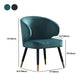 Velvet Dining Arm Chair Upholstered Dining Accent Chair for Home