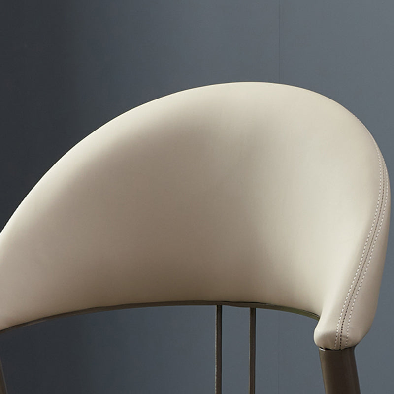 Metaal industriële eetkamerstoel matte afwerking open achterkant stoel