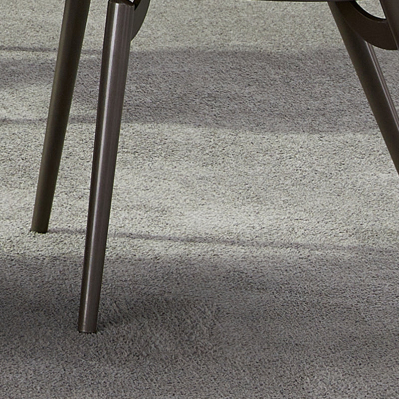 Metaal industriële eetkamerstoel matte afwerking open achterkant stoel