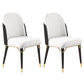 Glam Upholstered Dining Accent Chair Parsons Dining Side Chair