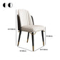 Glam Upholstered Dining Accent Chair Parsons Dining Side Chair