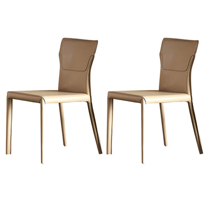 Chaise d'accompagnement contemporain en métal avec jambes en cuir