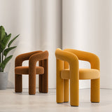 Chaise de salle à manger rembourrée de style moderne