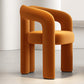 Modern Style Upholstered Dining Chair Open Back Dining Armchair