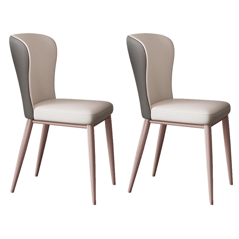 Silla de comedor de ala de cuero de estilo PU de estilo moderno para interiores