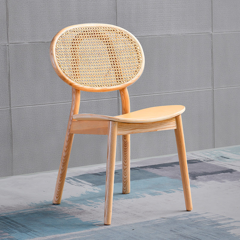 Traditional Style Dining Chair Solid Wood Open Back Dining Side Chair