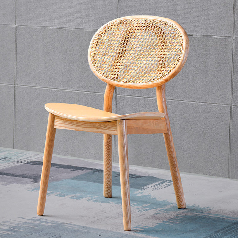 Traditional Style Dining Chair Solid Wood Open Back Dining Side Chair