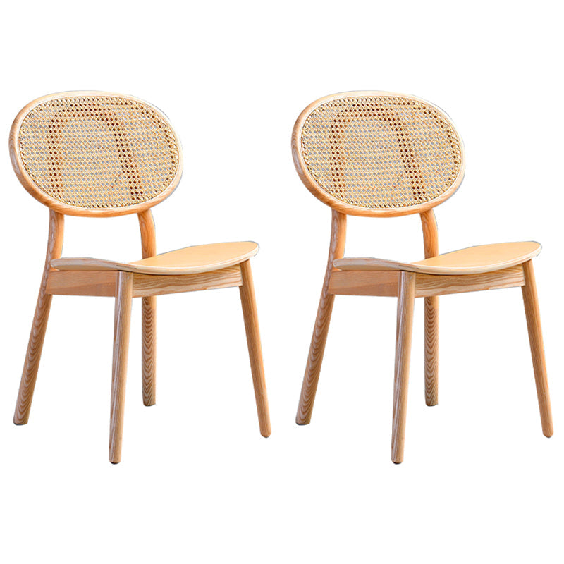 Traditional Style Dining Chair Solid Wood Open Back Dining Side Chair