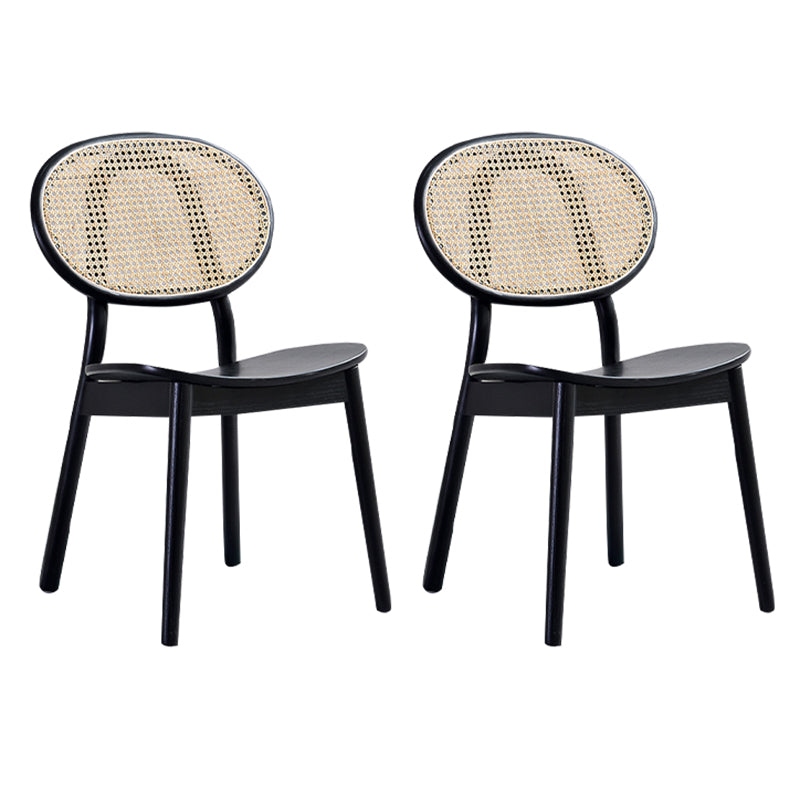 Traditional Style Dining Chair Solid Wood Open Back Dining Side Chair