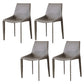 Modern Style Dining Chair Armless Dining Chairs with Metal Legs for Kitchen Grey 4 Piece Set Clearhalo 'Dining Chairs' 'Dining Tables & Seating' 'dining_chair' 'furn' 'furn_dining_chair' 'Furniture' 'Kitchen & Dining Furniture' 5910279