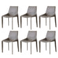 Modern Style Dining Chair Armless Dining Chairs with Metal Legs for Kitchen Grey 6 Piece Set Clearhalo 'Dining Chairs' 'Dining Tables & Seating' 'dining_chair' 'furn' 'furn_dining_chair' 'Furniture' 'Kitchen & Dining Furniture' 5910281