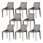 Modern Style Dining Chair Armless Dining Chairs with Metal Legs for Kitchen Grey 8 Piece Set Clearhalo 'Dining Chairs' 'Dining Tables & Seating' 'dining_chair' 'furn' 'furn_dining_chair' 'Furniture' 'Kitchen & Dining Furniture' 5910283