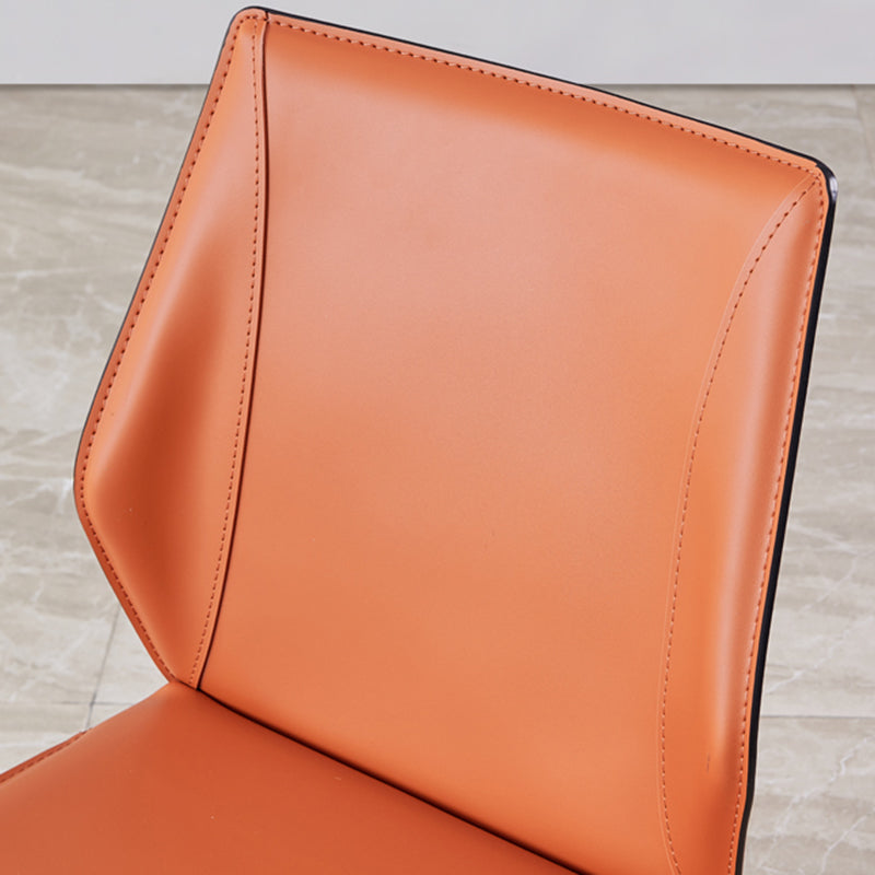 Sillas de comedor de estilo moderno sillas de comedor sin brazos con patas de metal para cocina